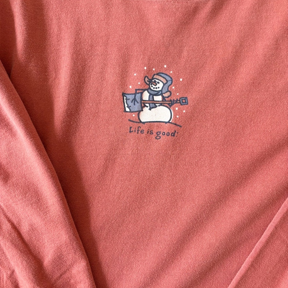 Life Is Good Coral Tee